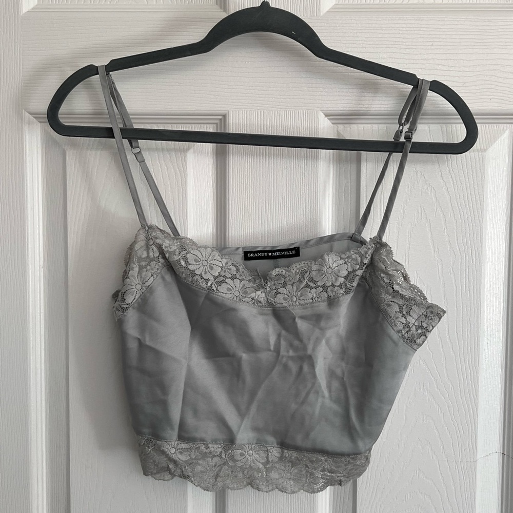 Brandy Melville lace crop top